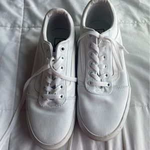 Old Skool White Vans